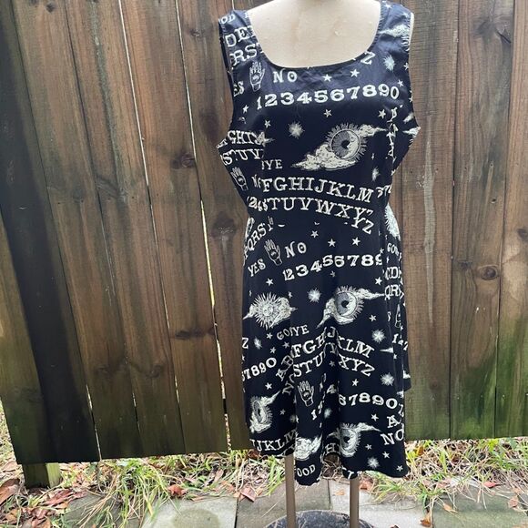 FOLTER OUIJA BOARD DRESS 3X Nwot Glow In The Dark - Picture 1 of 9